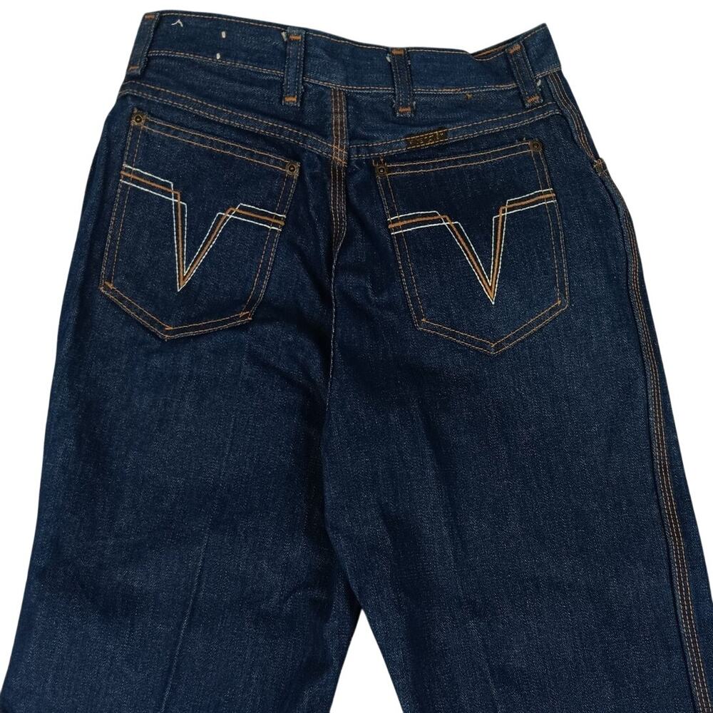 Wrangler Vintage No Fault Denim Jean Women 13 Junior 26X35 TALL 70s-80s USA Made